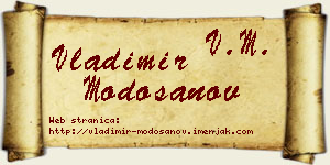 Vladimir Modošanov vizit kartica